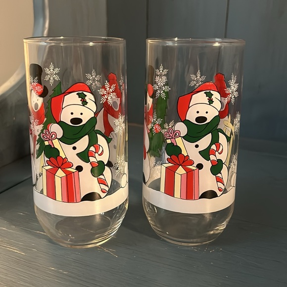 Vintage Christmas Tumblers-Snowmen (Set of 2) - Picture 2 of 8